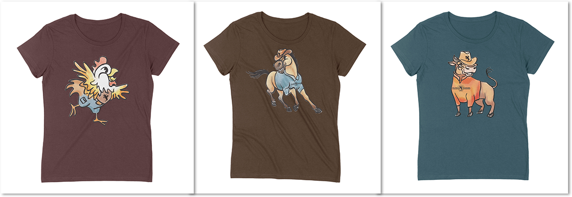 graphic of t-shirt designs made for the douglas county fair